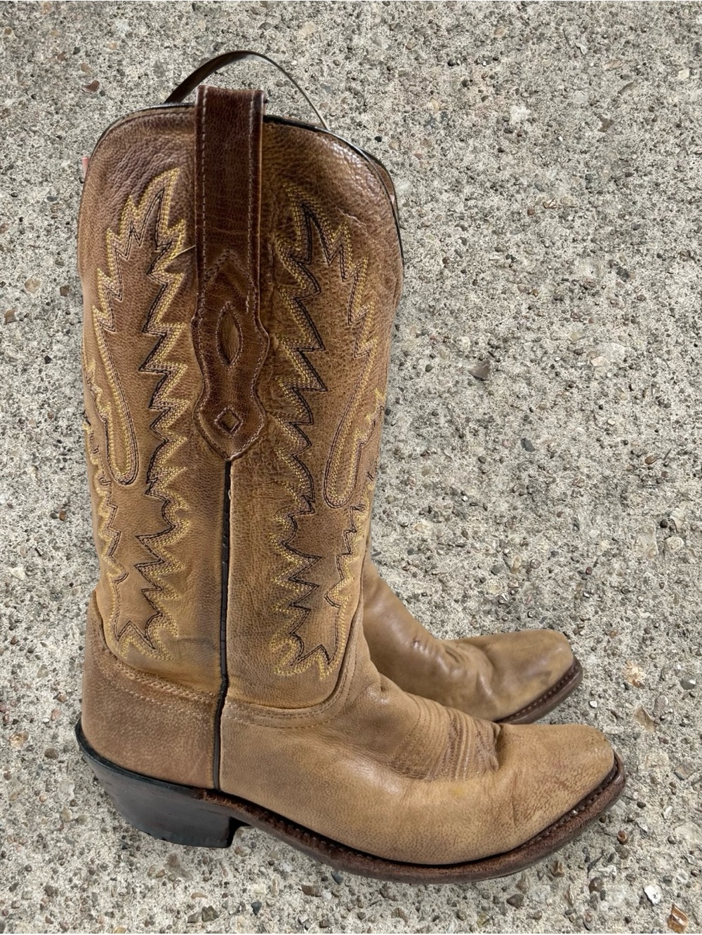 OLD WEST snip toe western boots